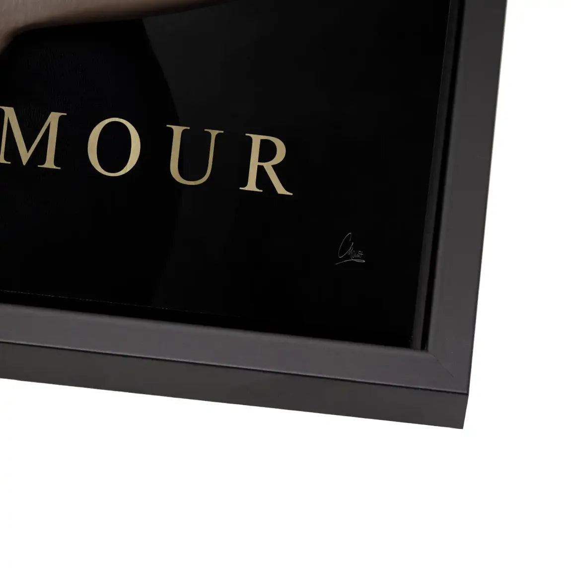 Audrey Glam Noir Alu Dibond Bild gebürstet