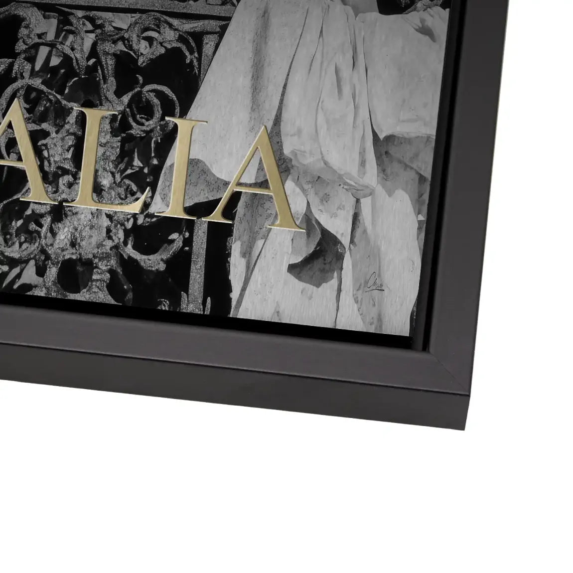 Bella Donna Noir Alu Dibond Bild gebürstet