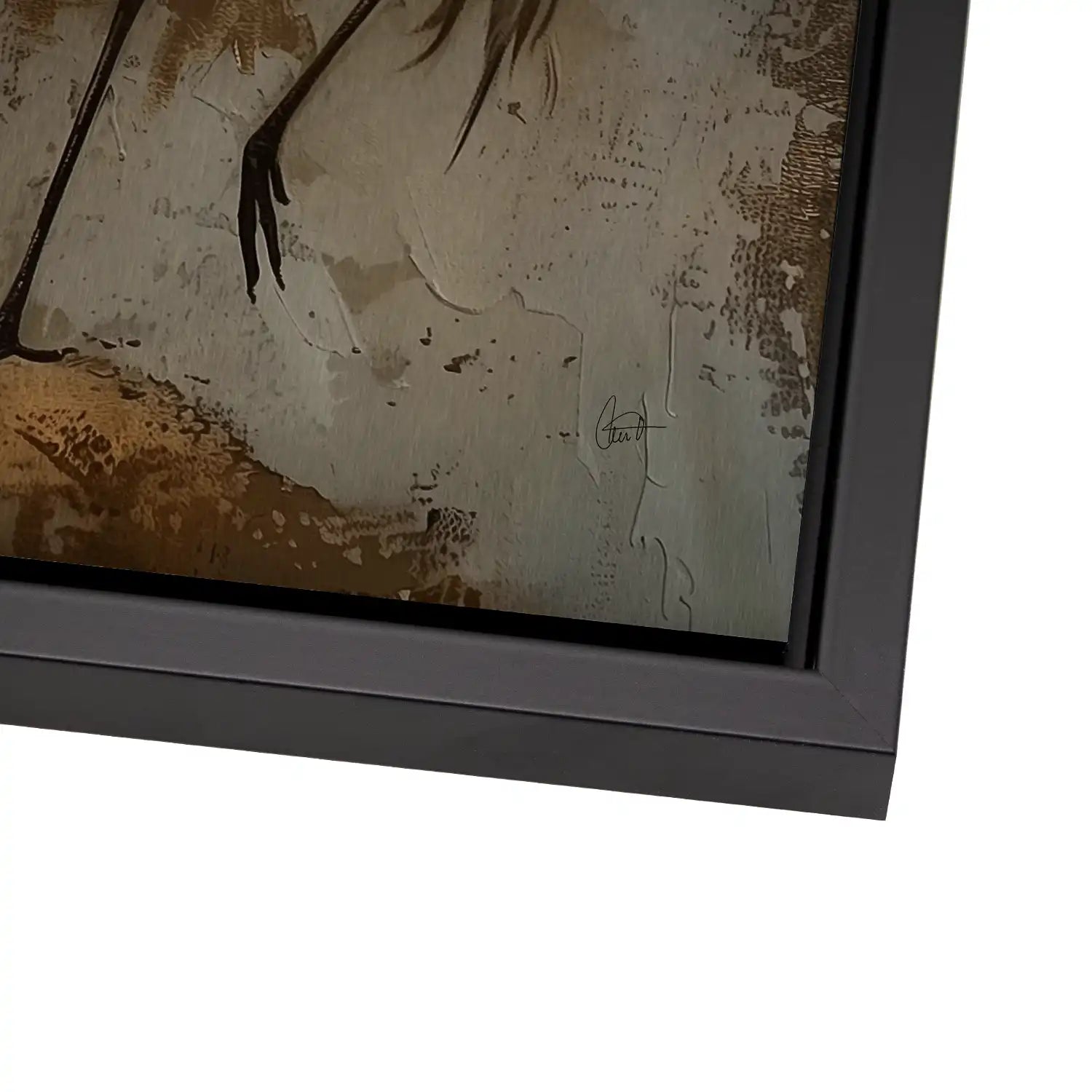 Kranich Modern Art AluDibond Gebürstet INGALERIE