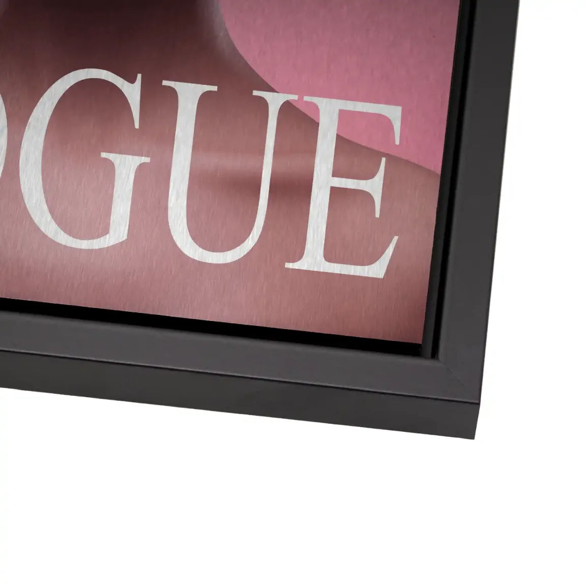 Floral Pink Vogue Alu Dibond Bild gebürstet