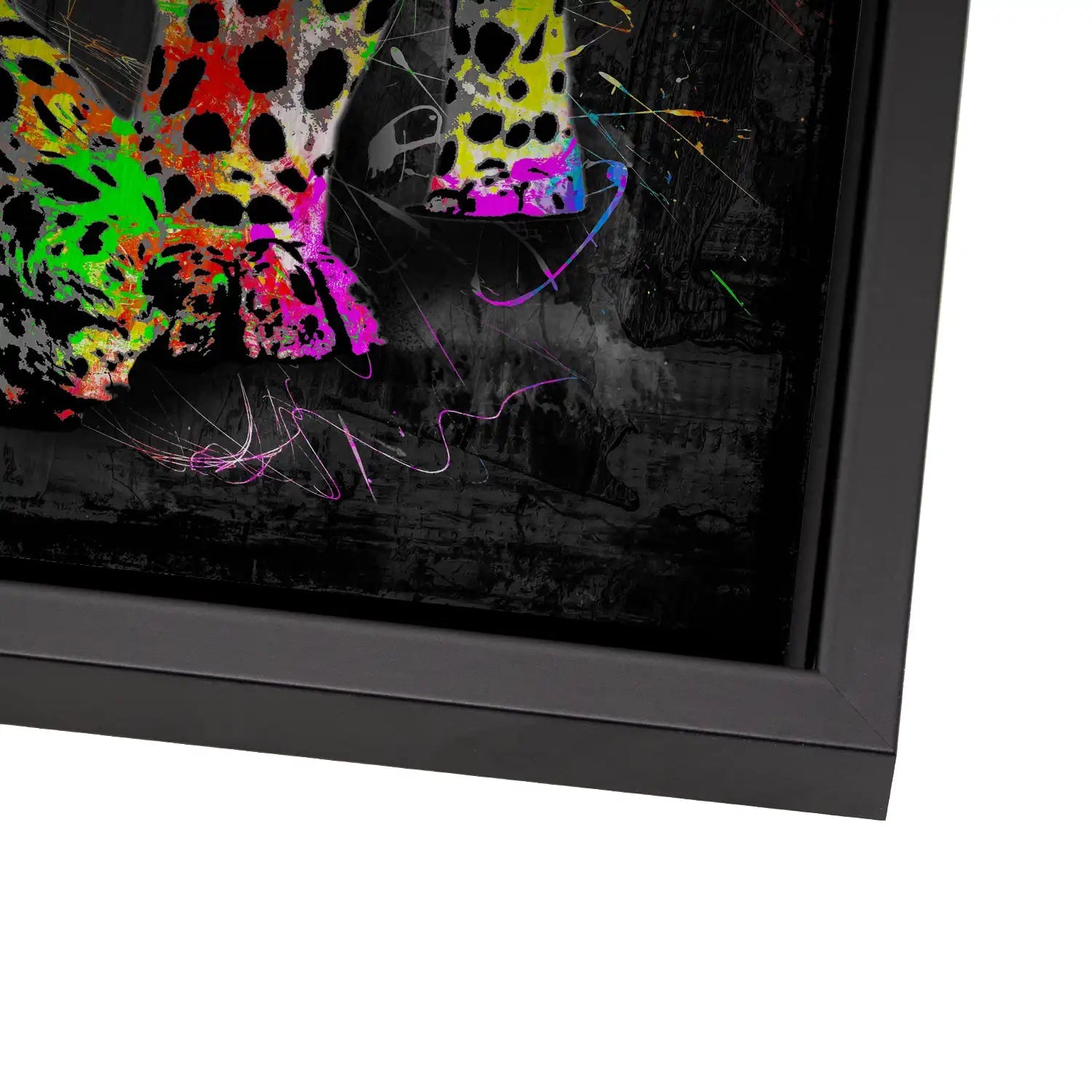 Leopard Abstrakt Color Style AluDibond Gebürstet - INGALERIE