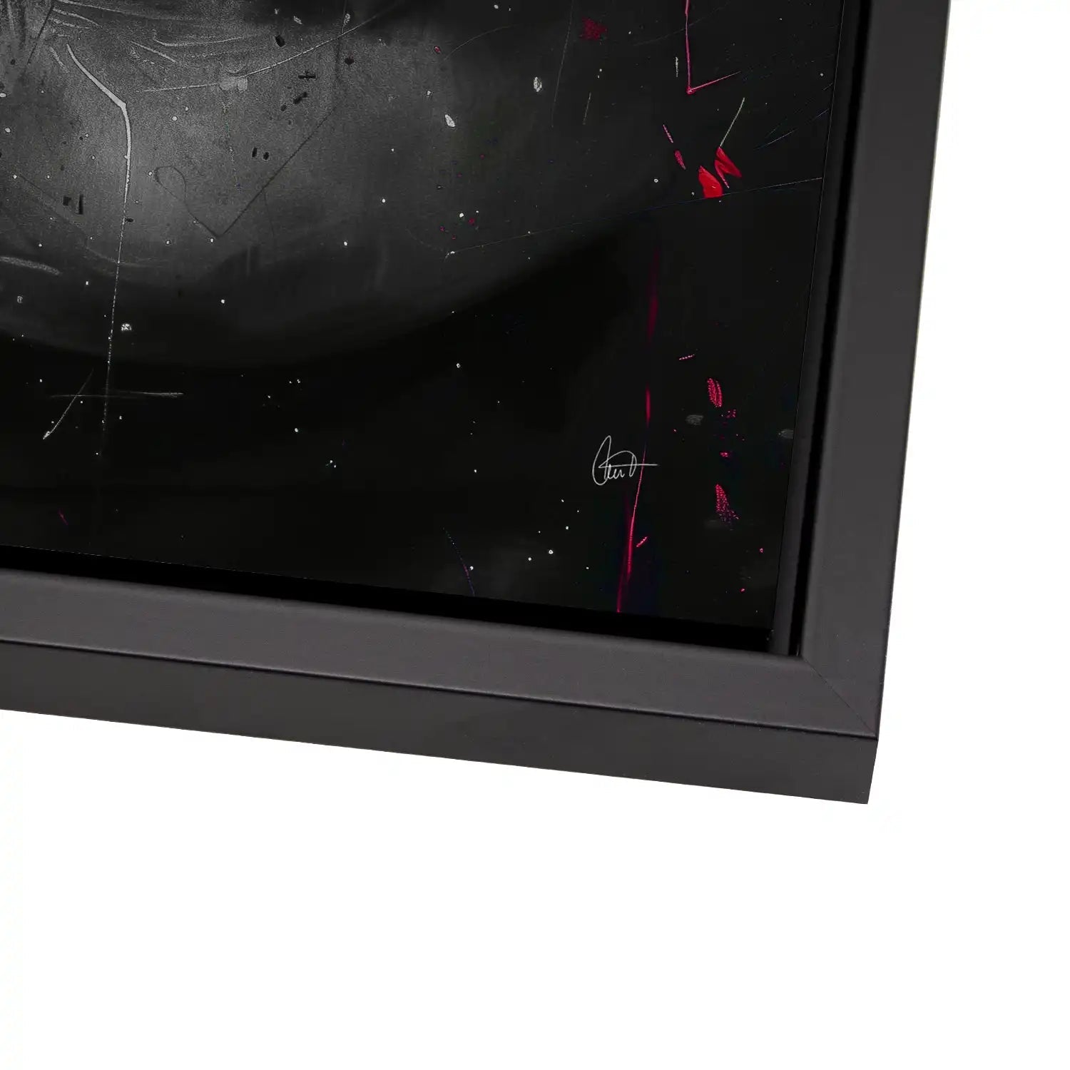 Abstrakt Red Lips Alu Gebürstet Bild INGALERIE