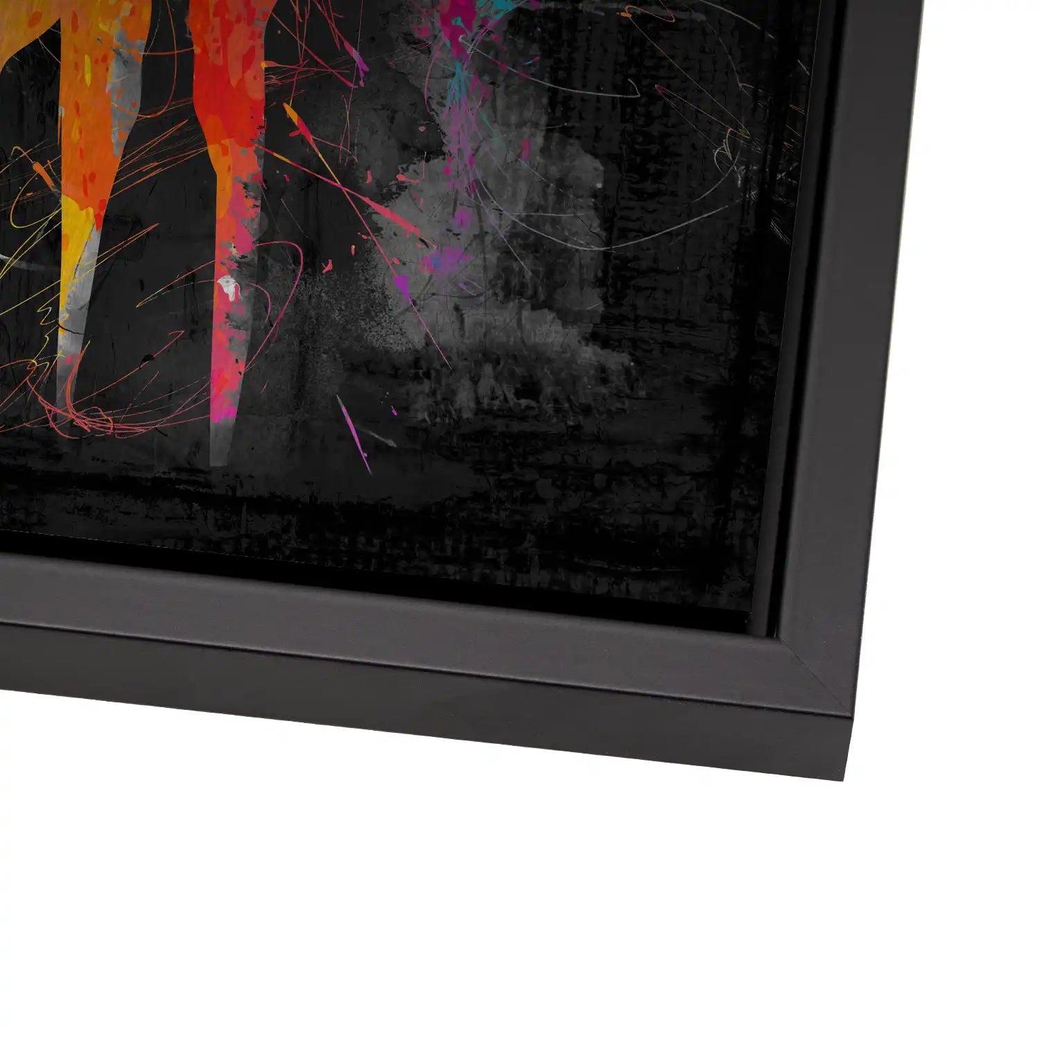 Hirsch Abstrakt Color Style AluDibond Gebürstet - INGALERIE