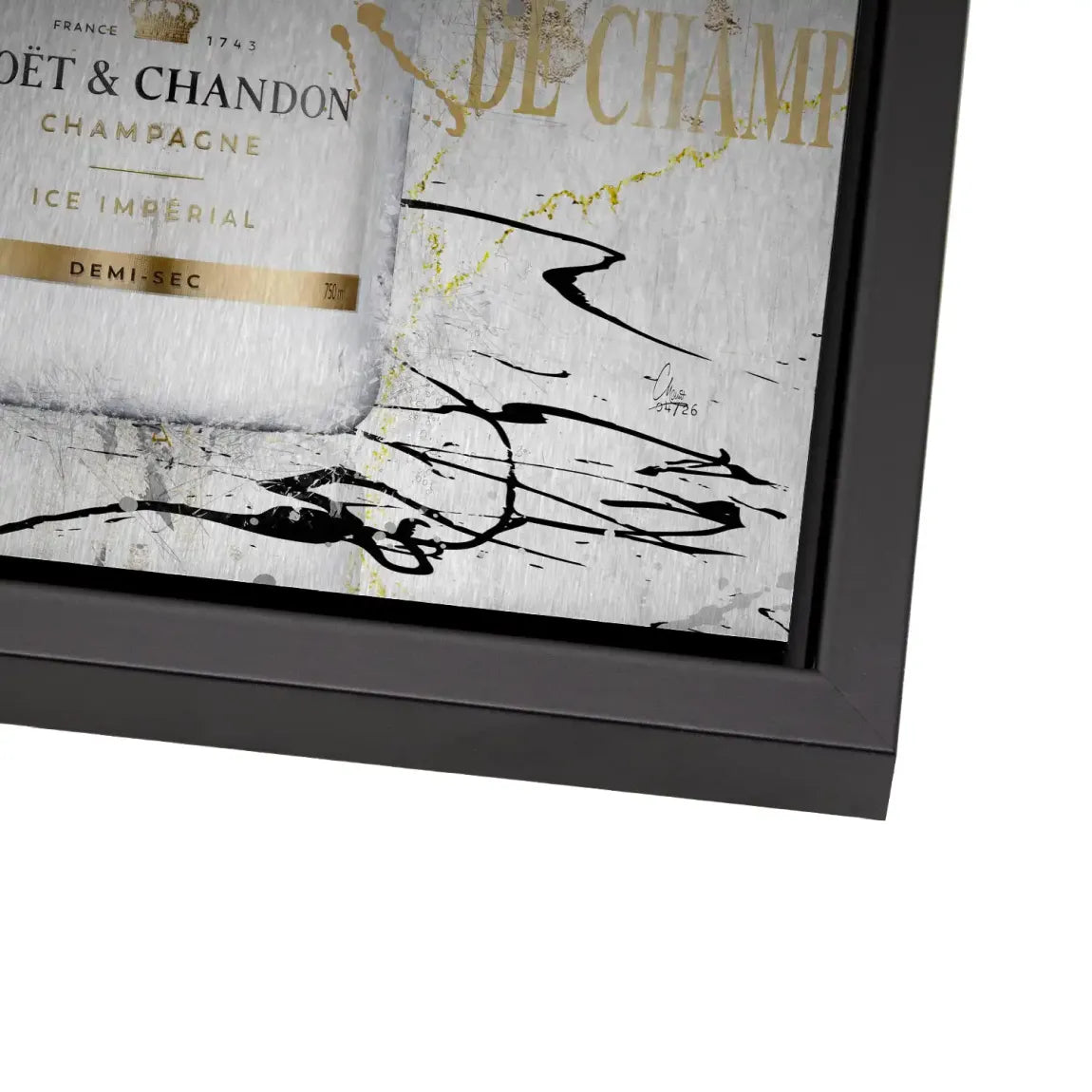 Champagner Art Aluminiumbild gebürstet