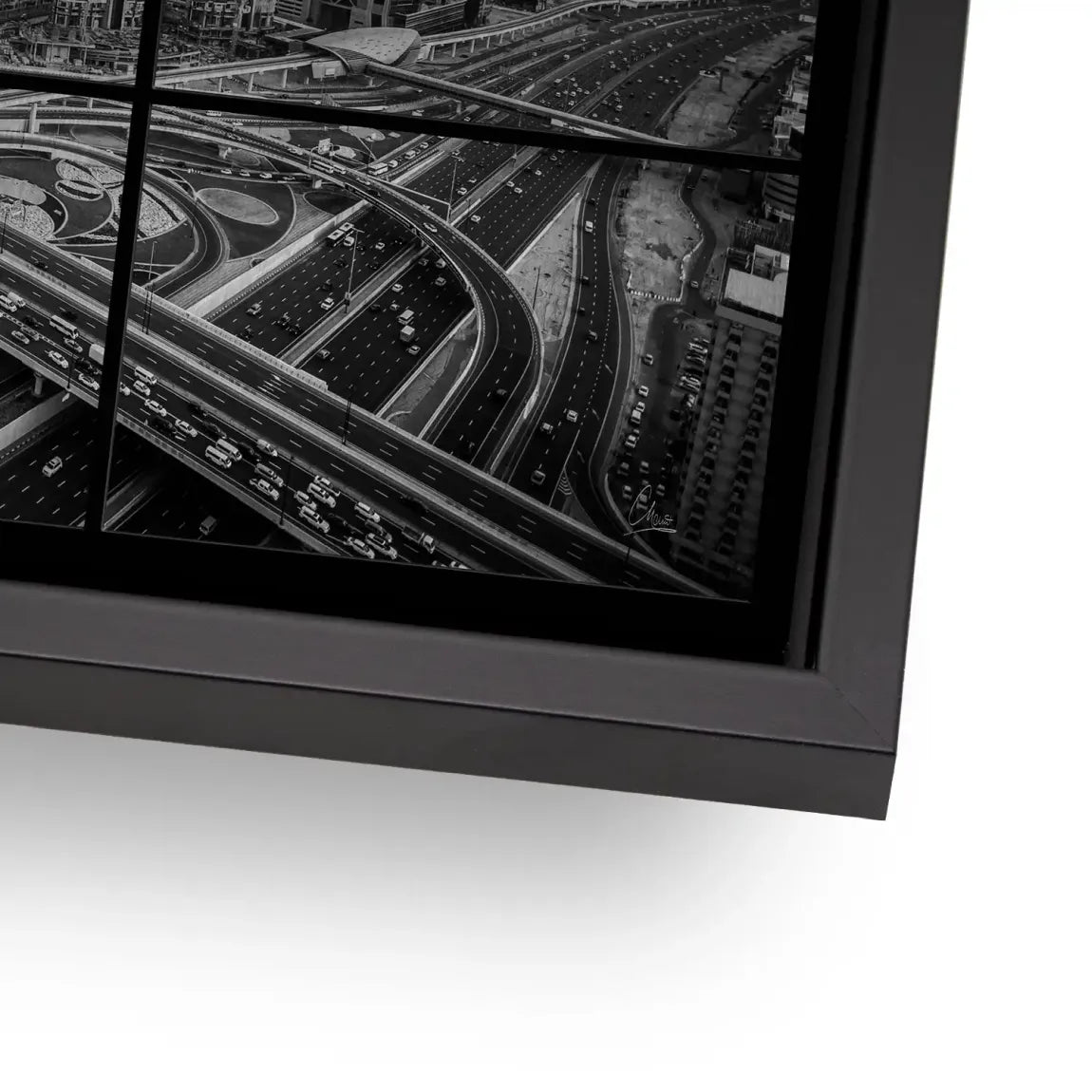 Skyline Noir Dubai AluDibond Gebürstet