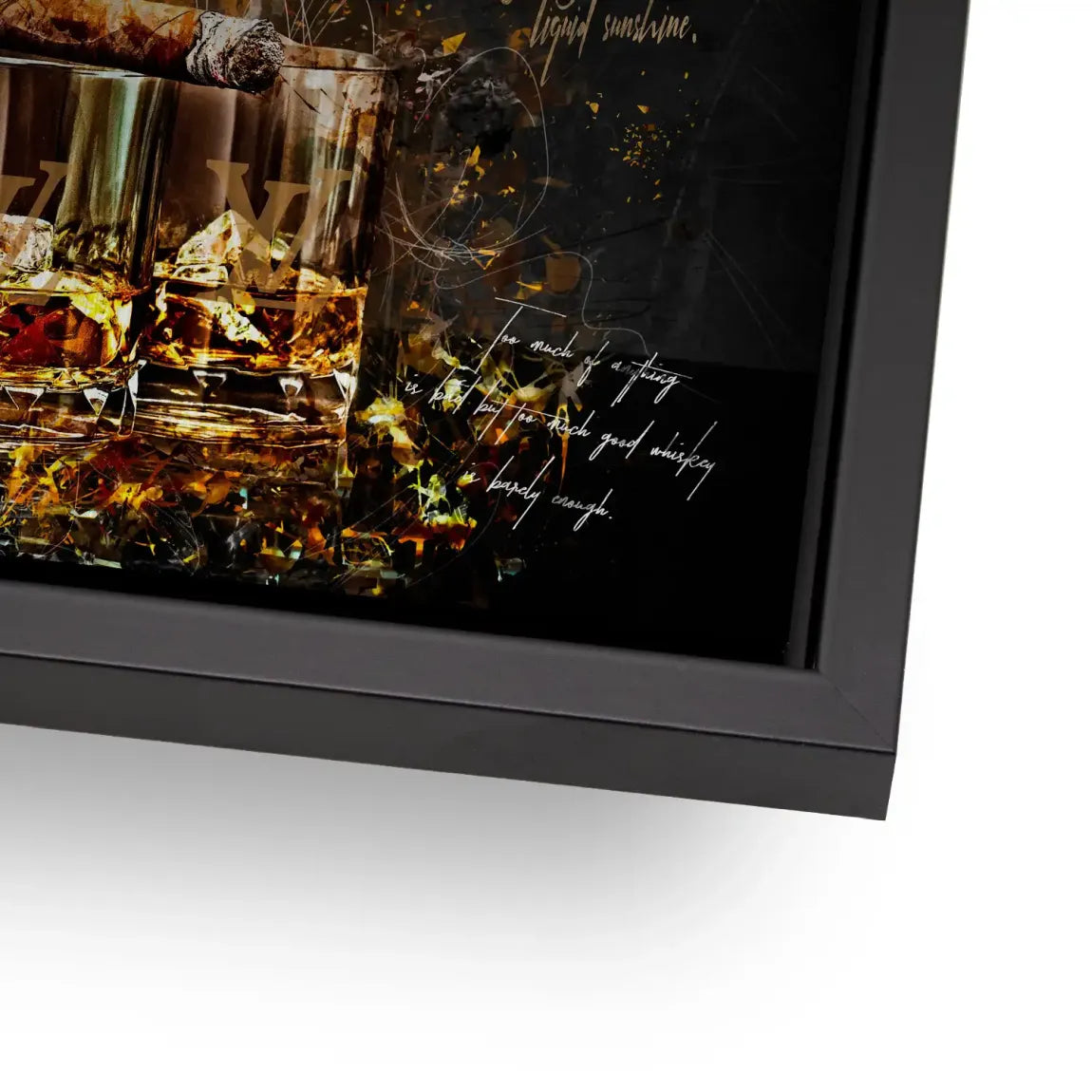 Whisky Lifestyle Art Alu Dibond Gebürstet INGALERIE