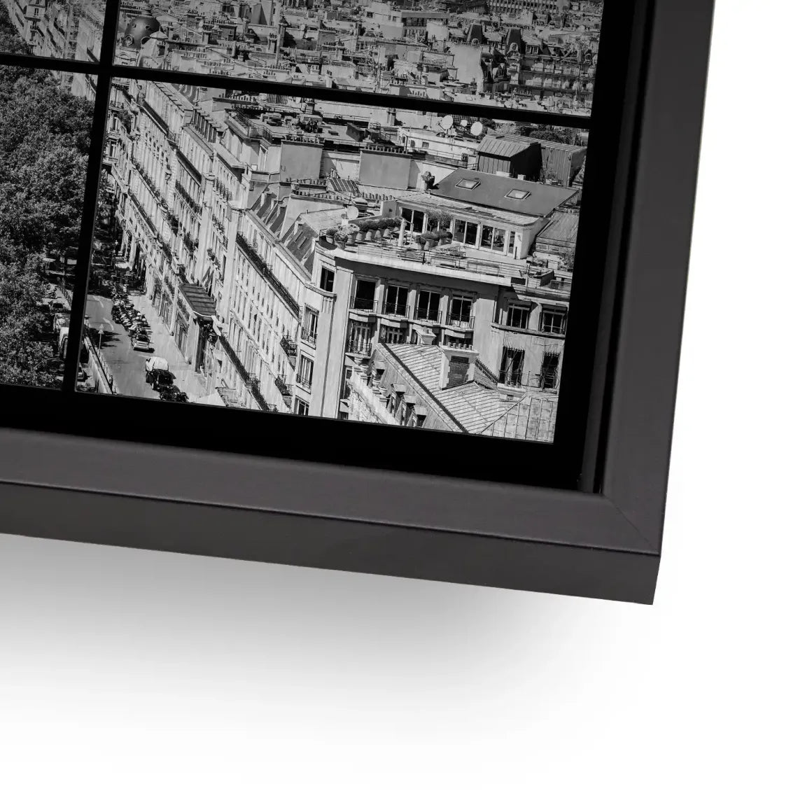 Paris Avenue Noir AluDibond Gebürstet