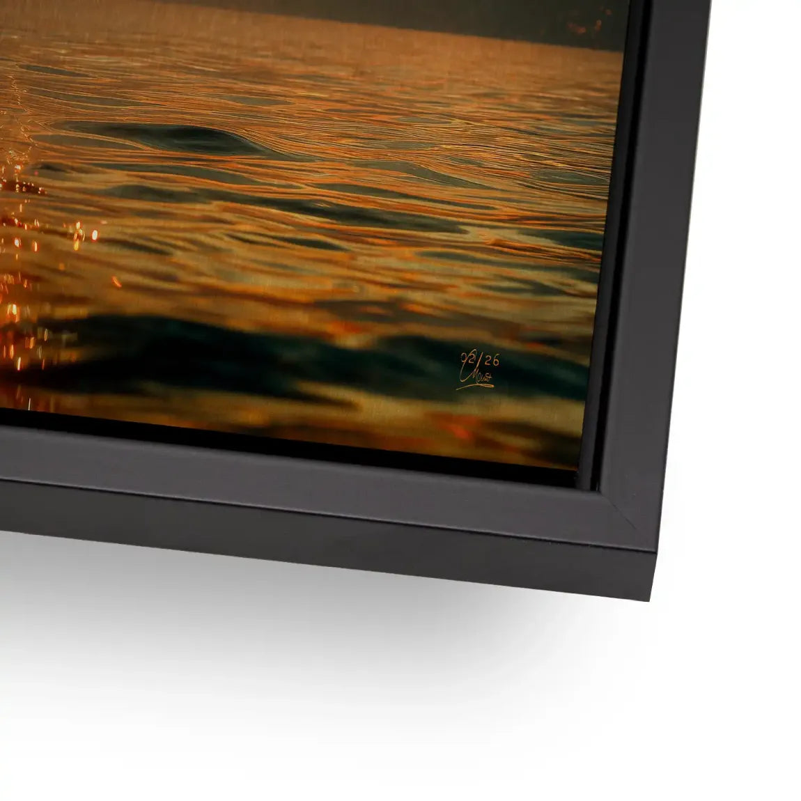 Abendlichter Alu Dibond Gebürstet Bild