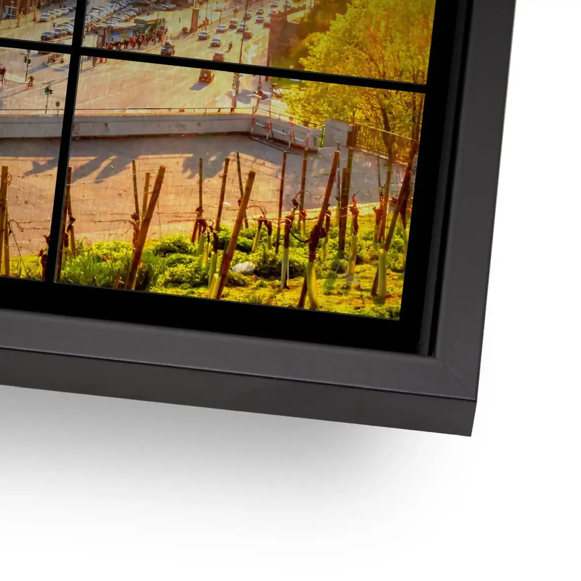 Hamburg Sunset View AluDibond Gebürstet