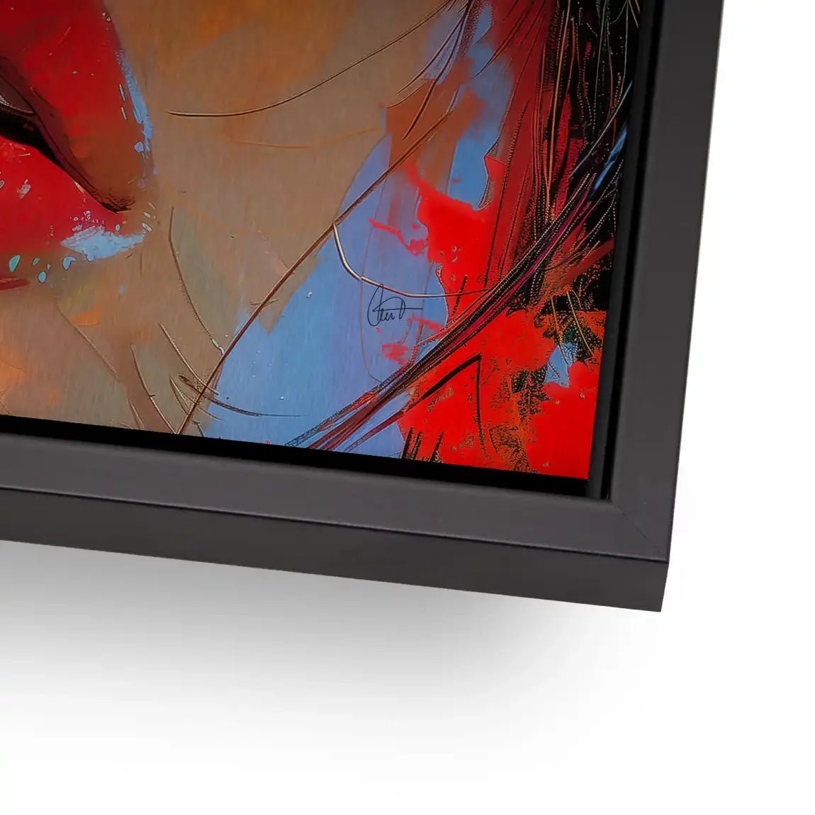 Red Lips Abstrakt AluDibond Gebürstet INGALERIE