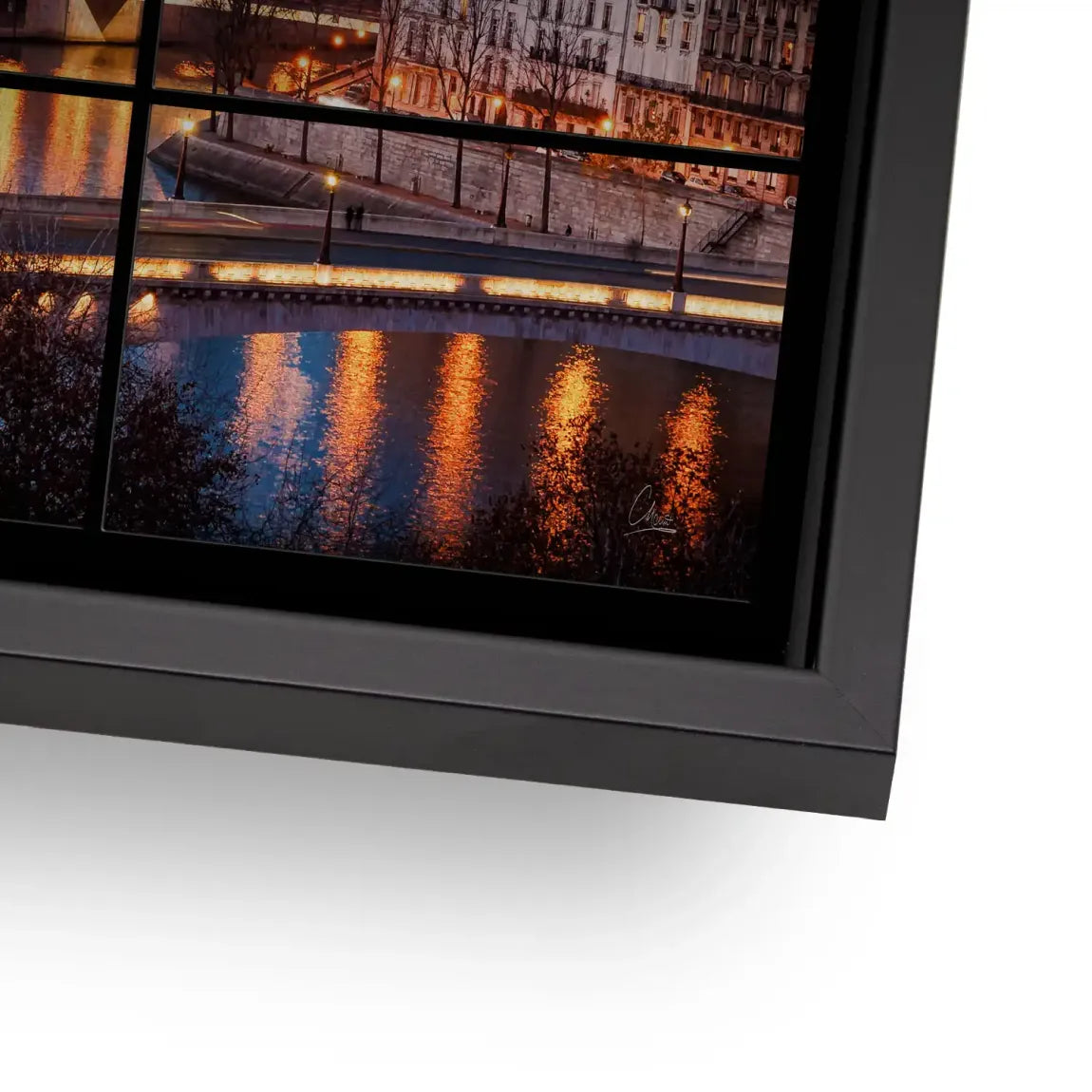 Twilight over Paris Alu Gebürstet