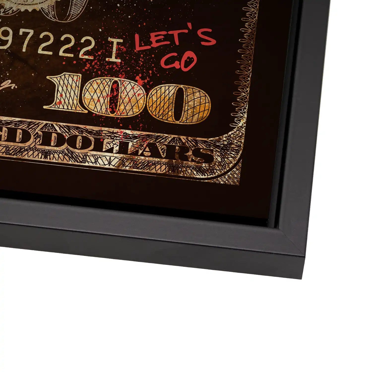 Dagobert Retro Dollar Alu Gebürstet Bild INGALERIE