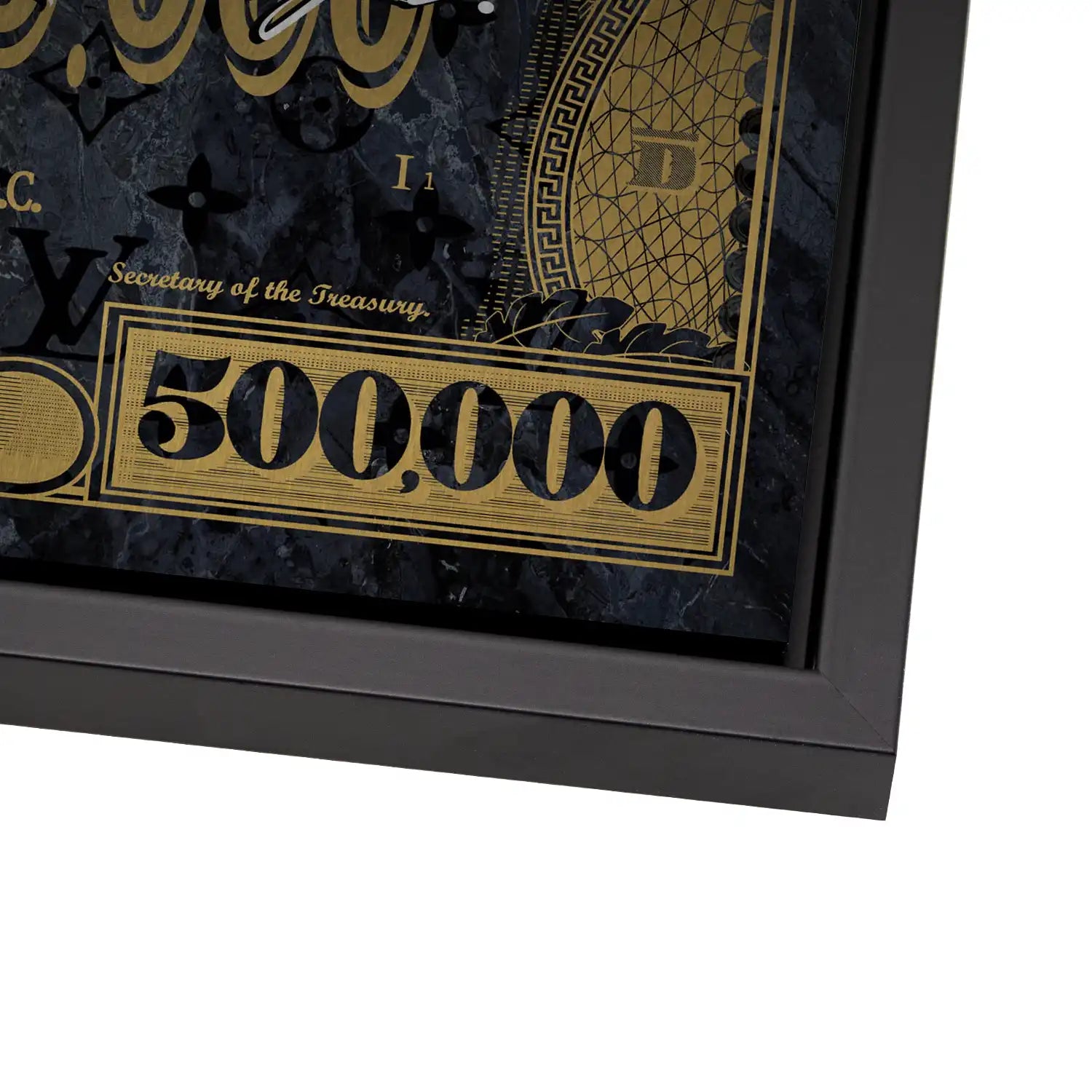 Micky Goofy Donald Gold Dollar AluDibond Gebürstet INGALERIE