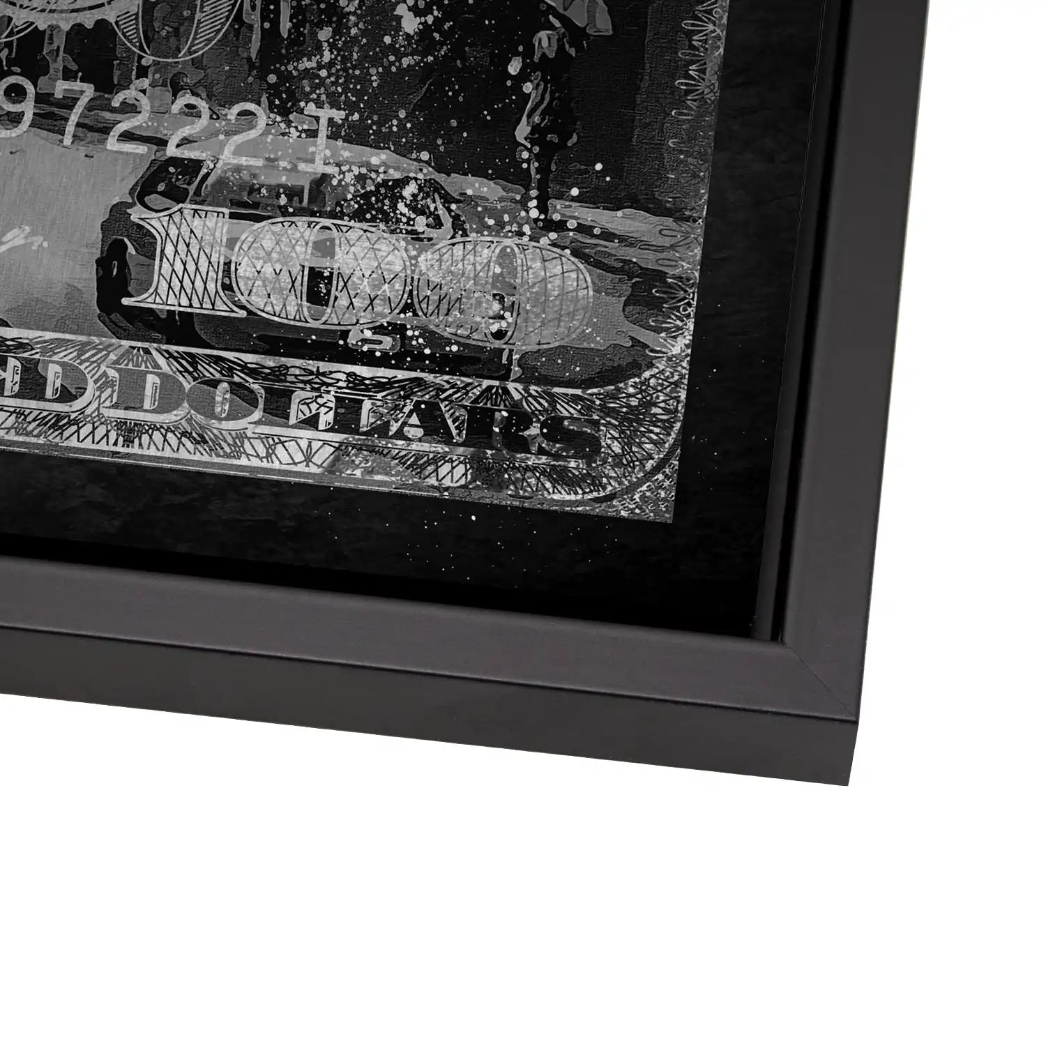 Dollar Stier NY Rules Black AluDibond Gebürstet - Alu Dibond Bild Gebürstet