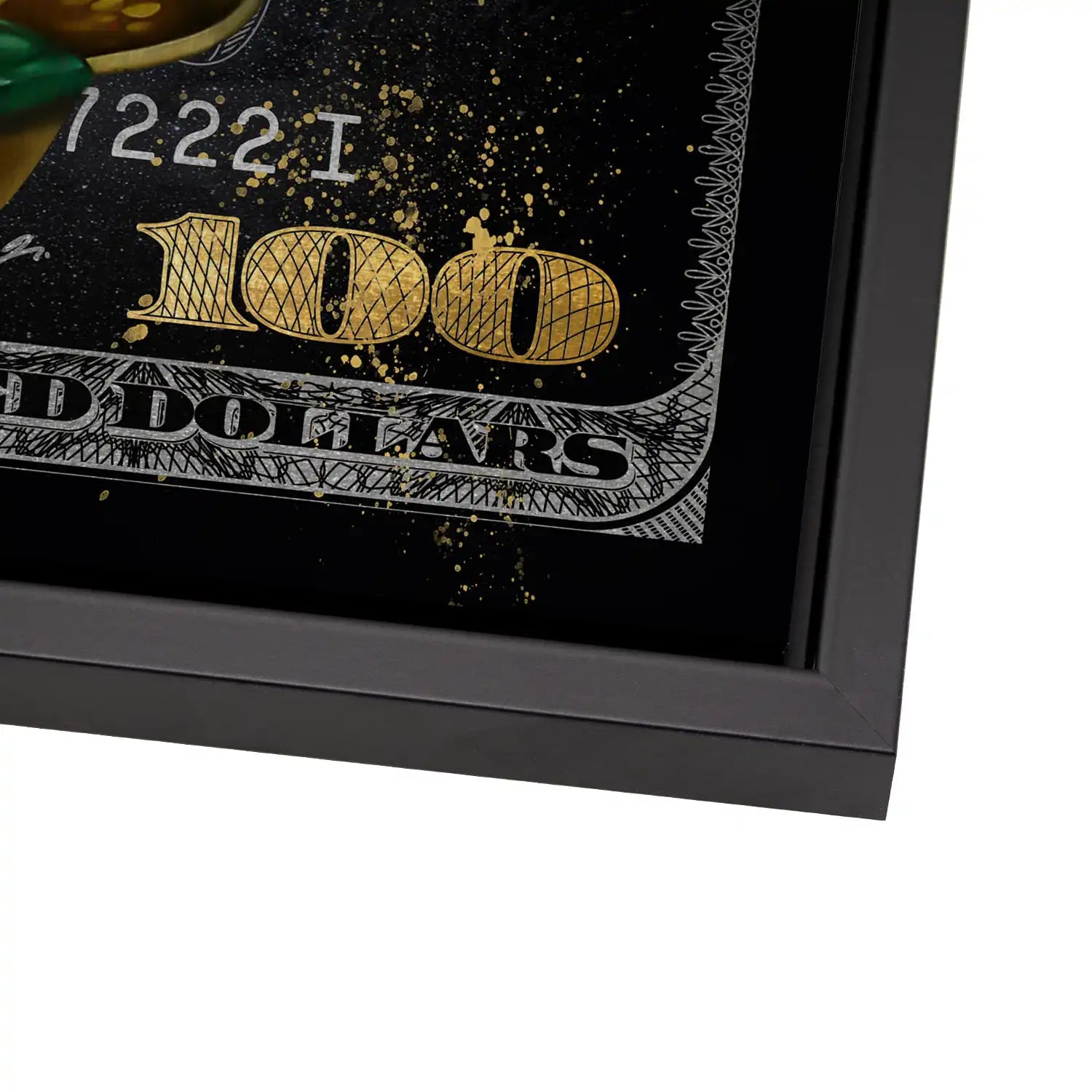 Dagobert 100 Dollar Gucci Style AluDibond Gebürstet - Alu Dibond Bild Gebürstet