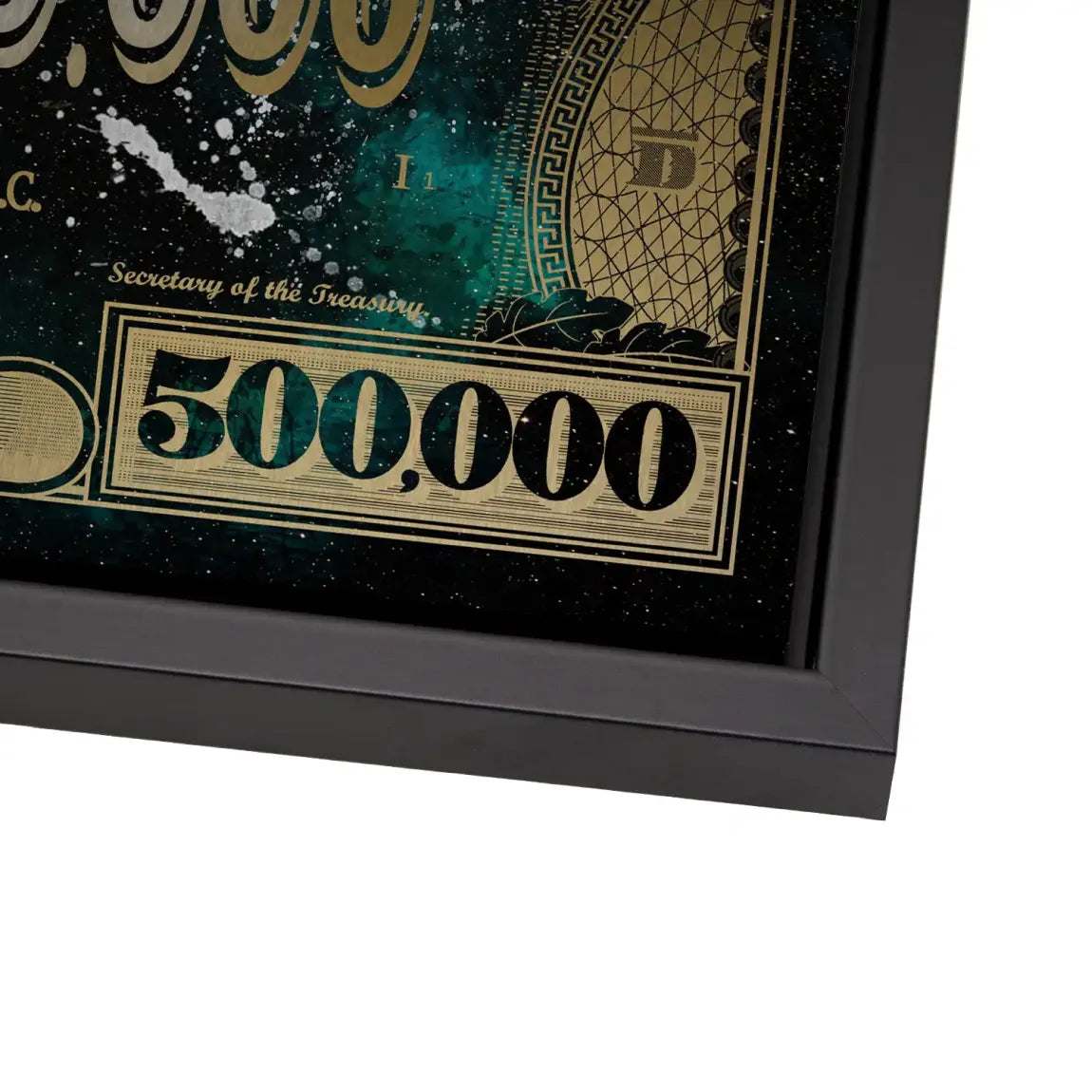 Donald & Daisy Duck Green Gold Pop Art Dollar Alu Gebürstet INGALERIE