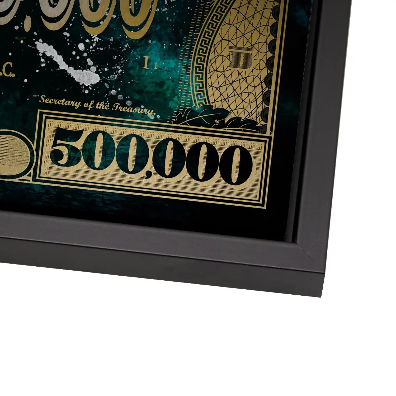 Dagobert Green Scrooge Dollar AluDibond Gebürstet - INGALERIE