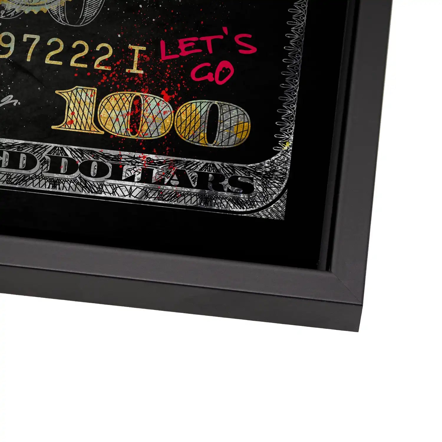 Dagobert Money Never Sleeps Dollar Dark Alu Gebürstet Bild INGALERIE