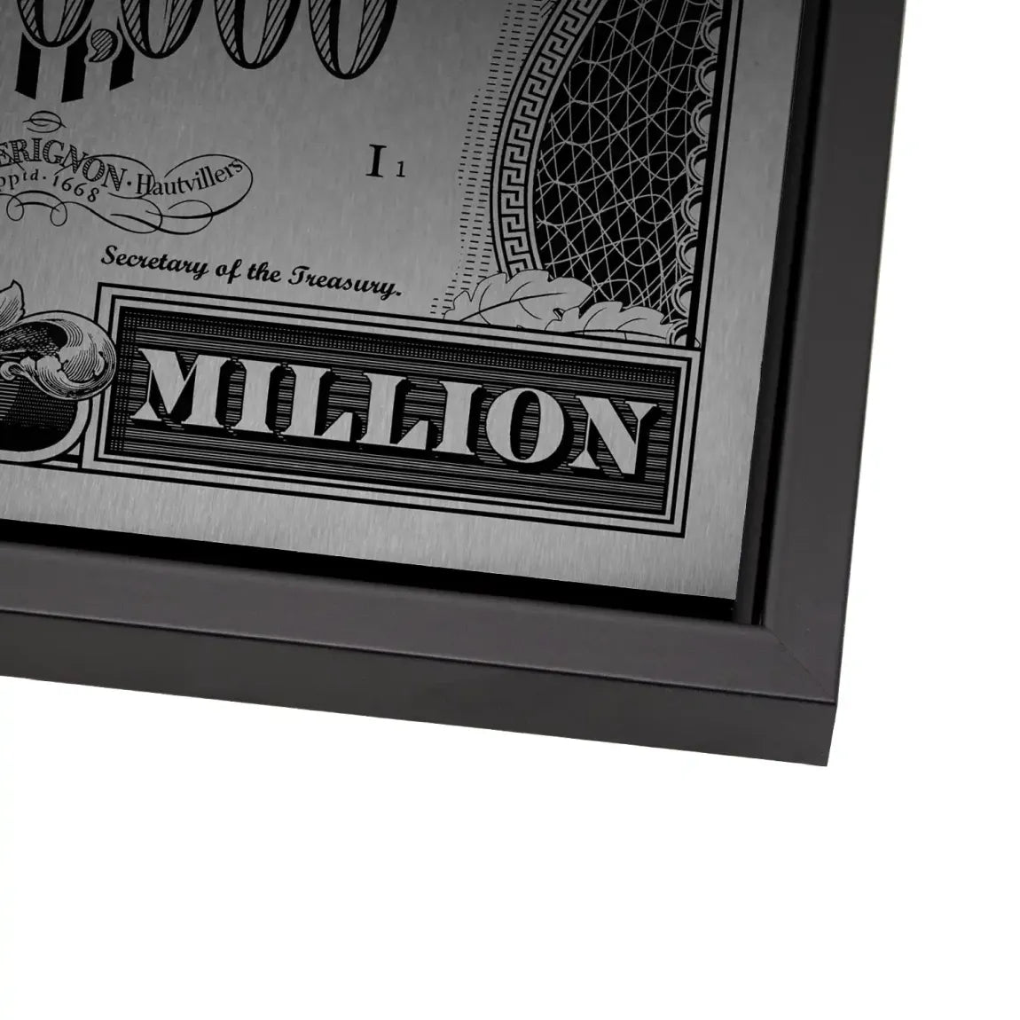 Donald Duck License to Bill Pop Art Dollar Alu Gebürstet INGALERIE