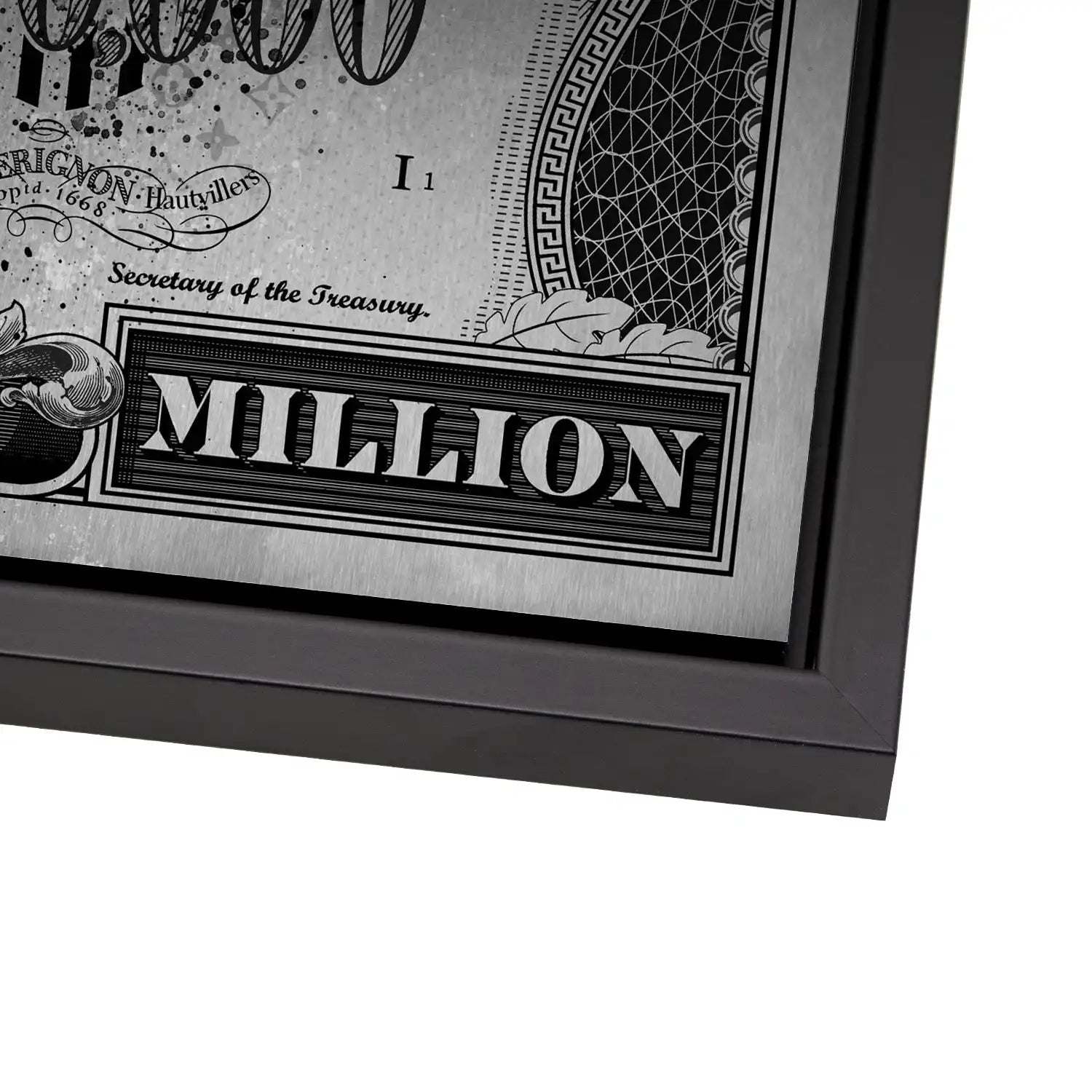 Bunny Dollar Hurry Up Silver Style AluDibond Gebürstet INGALERIE