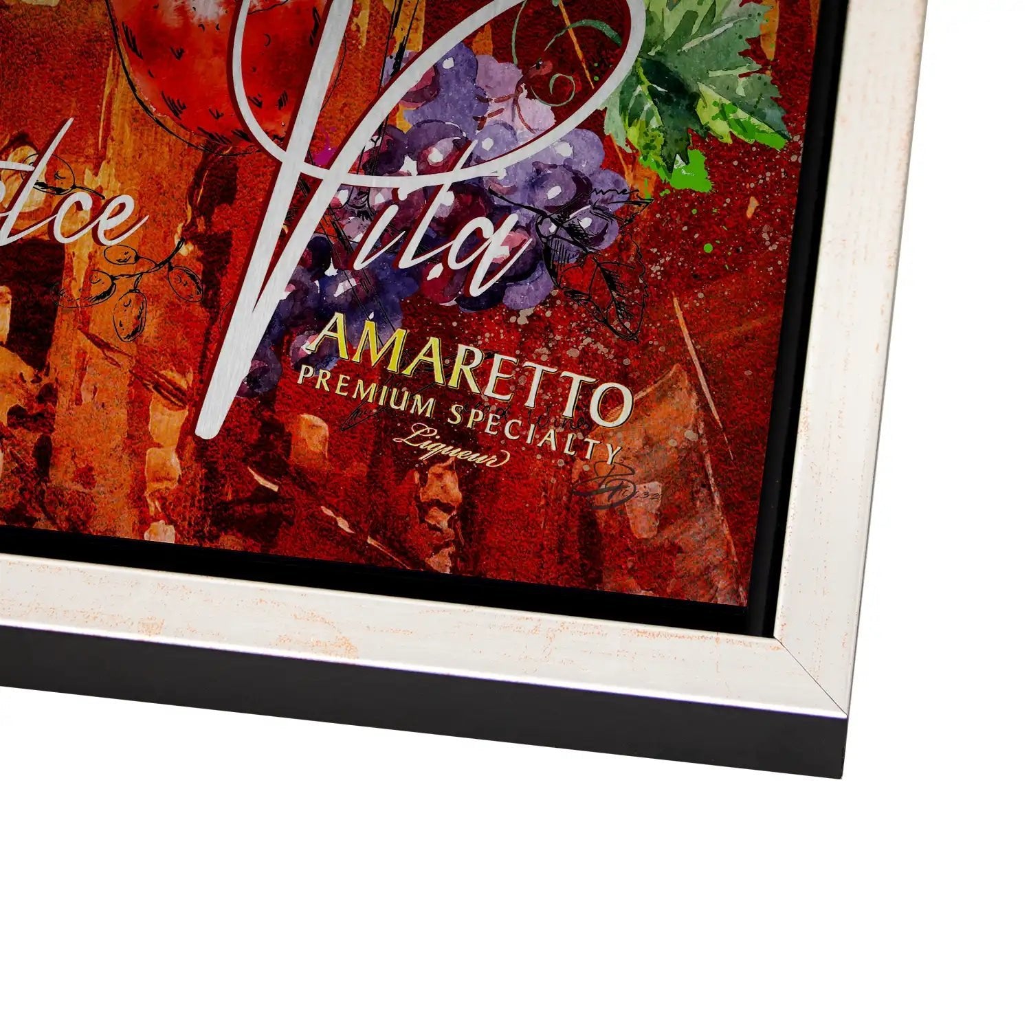 Italien Dolce Vita Pop Art Alu Gebürstet - Alu Dibond Bild Gebürstet