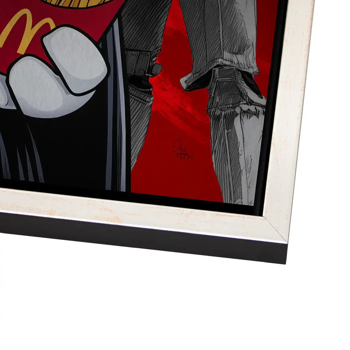 Micky Maus Vader Aluminiumbild gebürstet