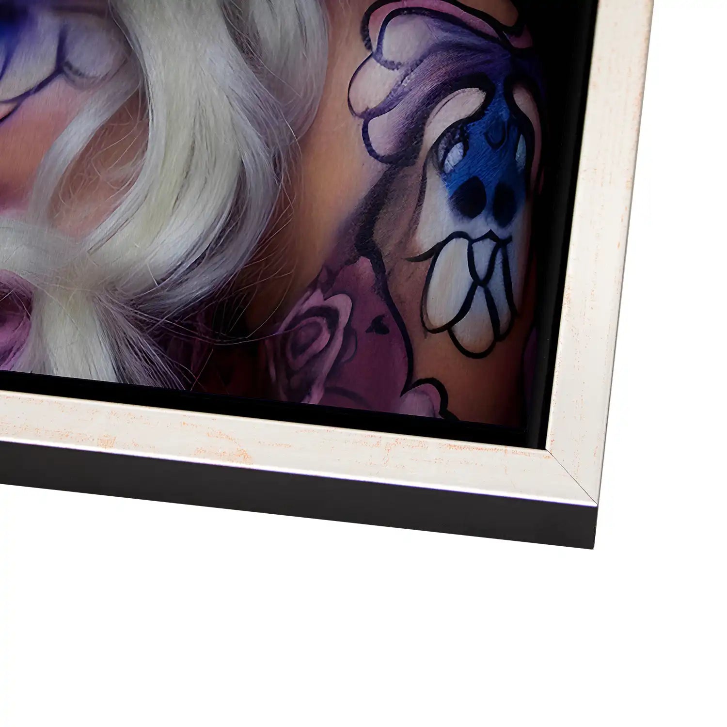 La Catrina Color Style Alu Gebürstet - Alu Dibond Bild Gebürstet