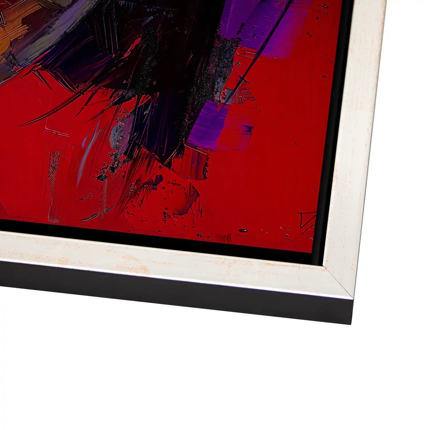 Abstrakt Red Beauty Alu Gebürstet - Alu Dibond Bild Gebürstet