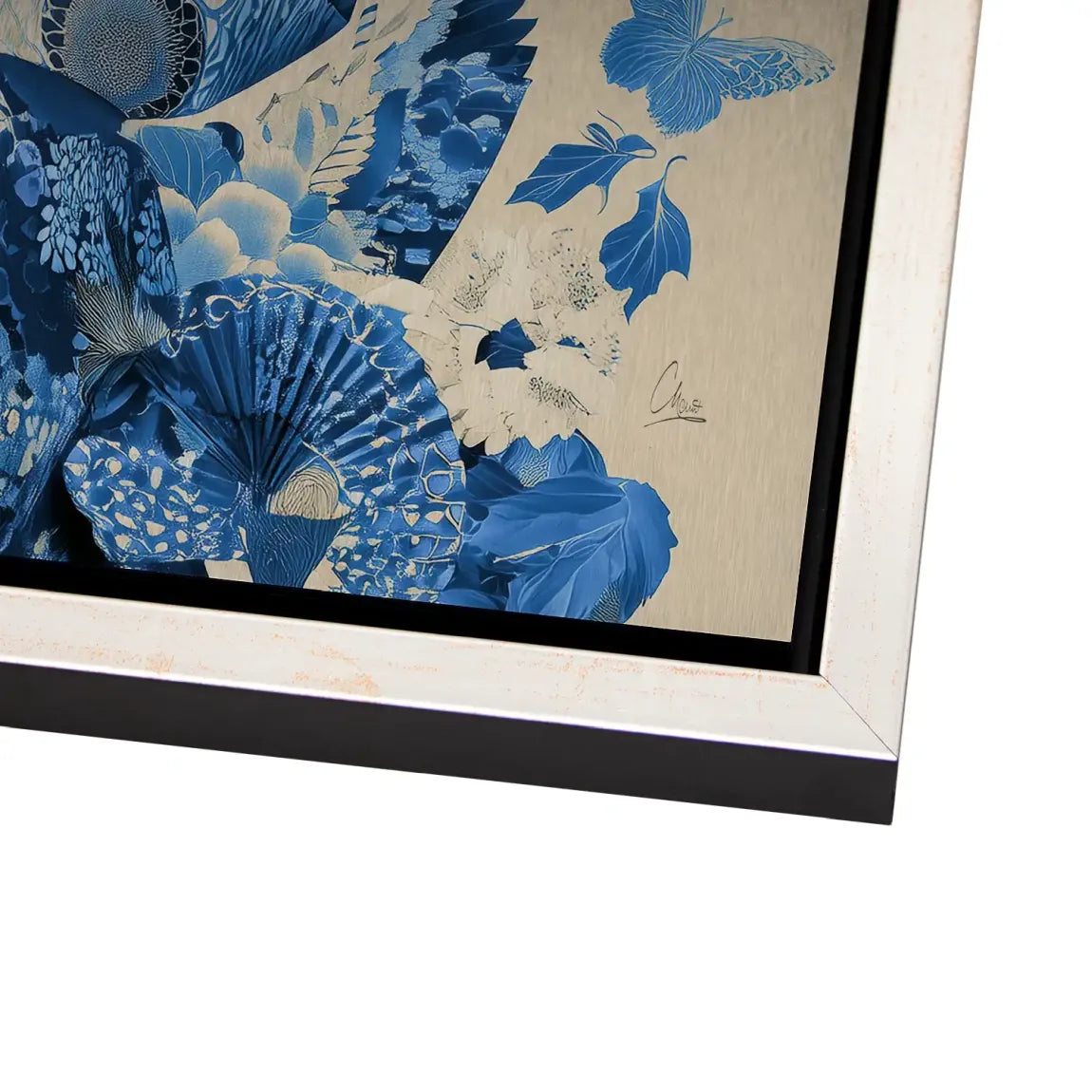 Blue Lotus Geisha Alu Gebürstet Bild