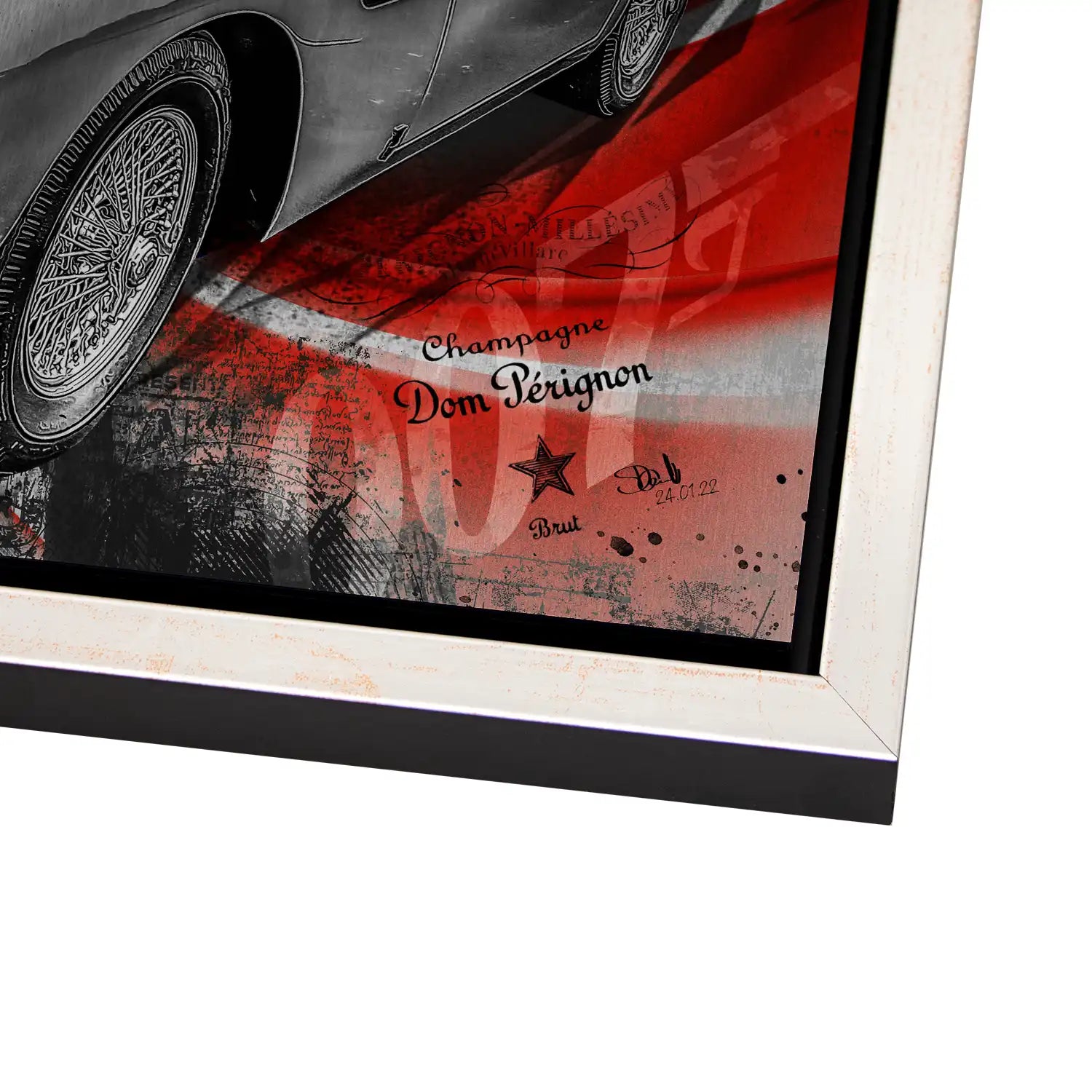 James Bond Martini Art Alu Gebürstet Bild INGALERIE