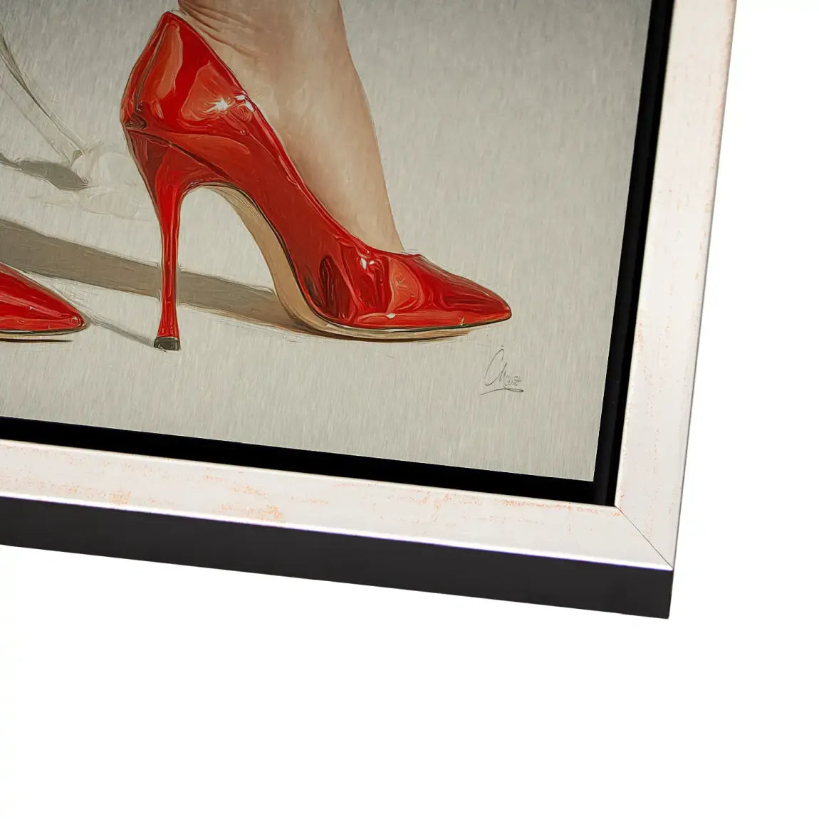 Red Heels Delight Alu Dibond Bild gebürstet
