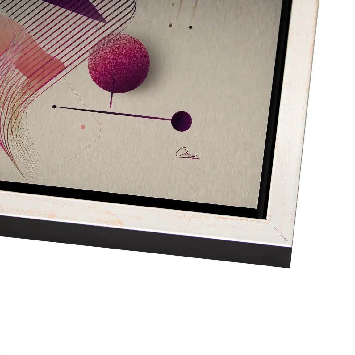Velour Spectrum Harmony Alu Dibond Bild gebürstet INGALERIE