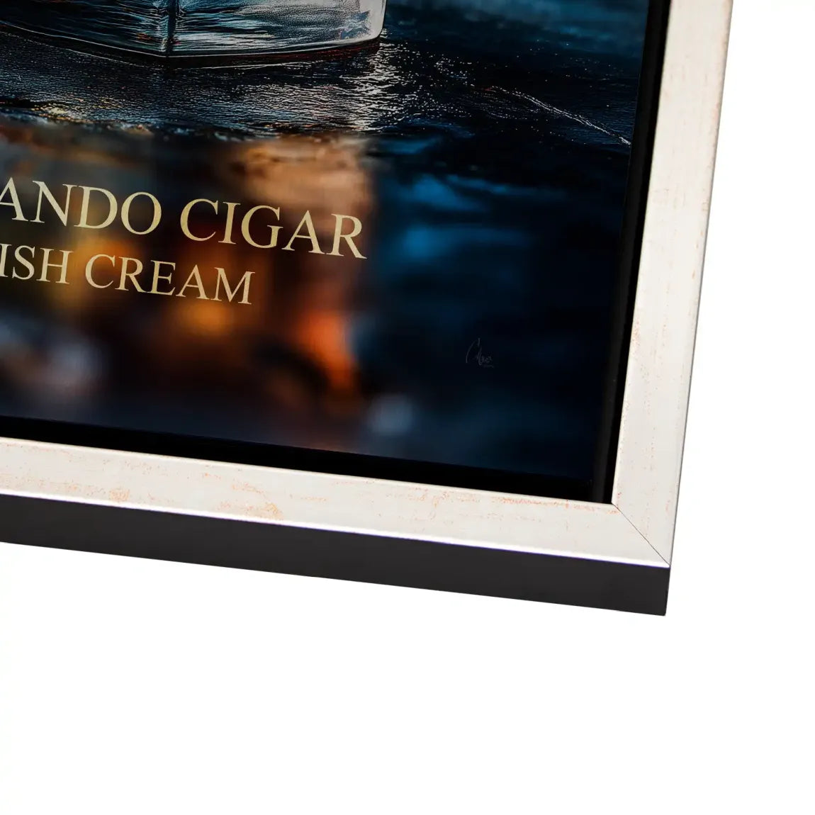 Highland Whisky Glow Alu Dibond Bild gebürstet