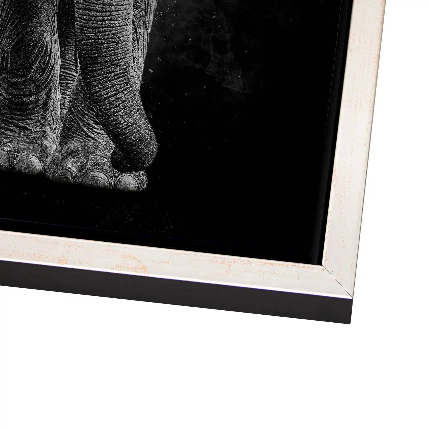 Elefant Abstrakt Dark Style AluDibond Gebürstet - INGALERIE