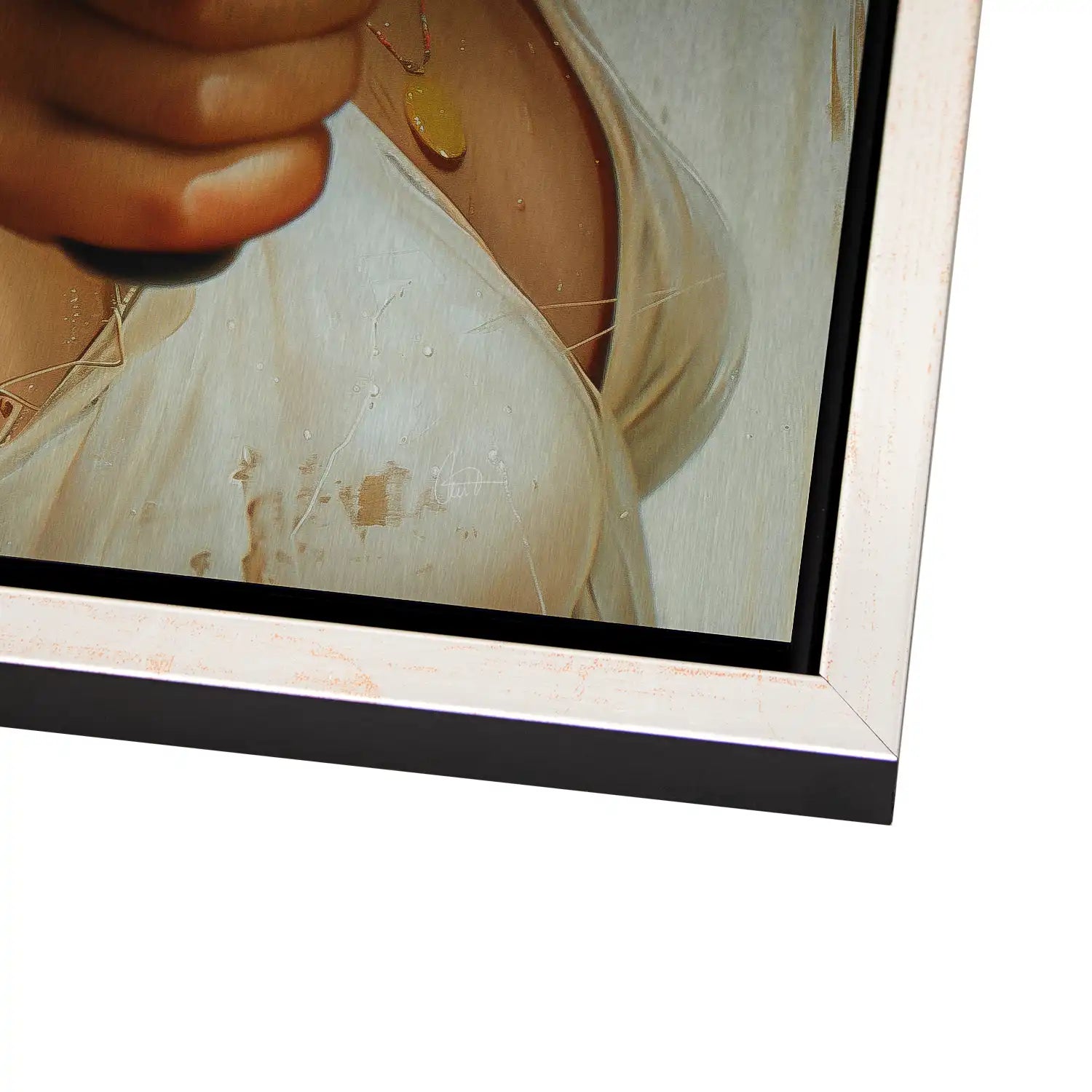 Beauty Gun Girl AluDibond Gebürstet - AluDibond Bild Gebürstet