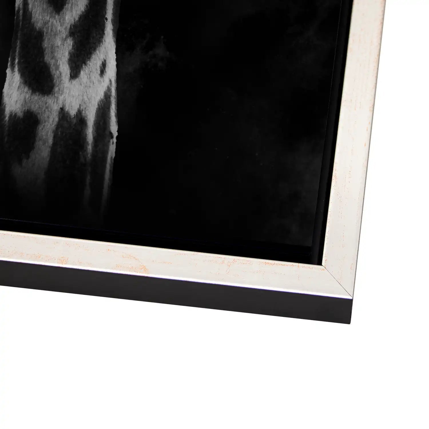 Giraffe Abstrakt Black Style AluDibond Gebürstet INGALERIE