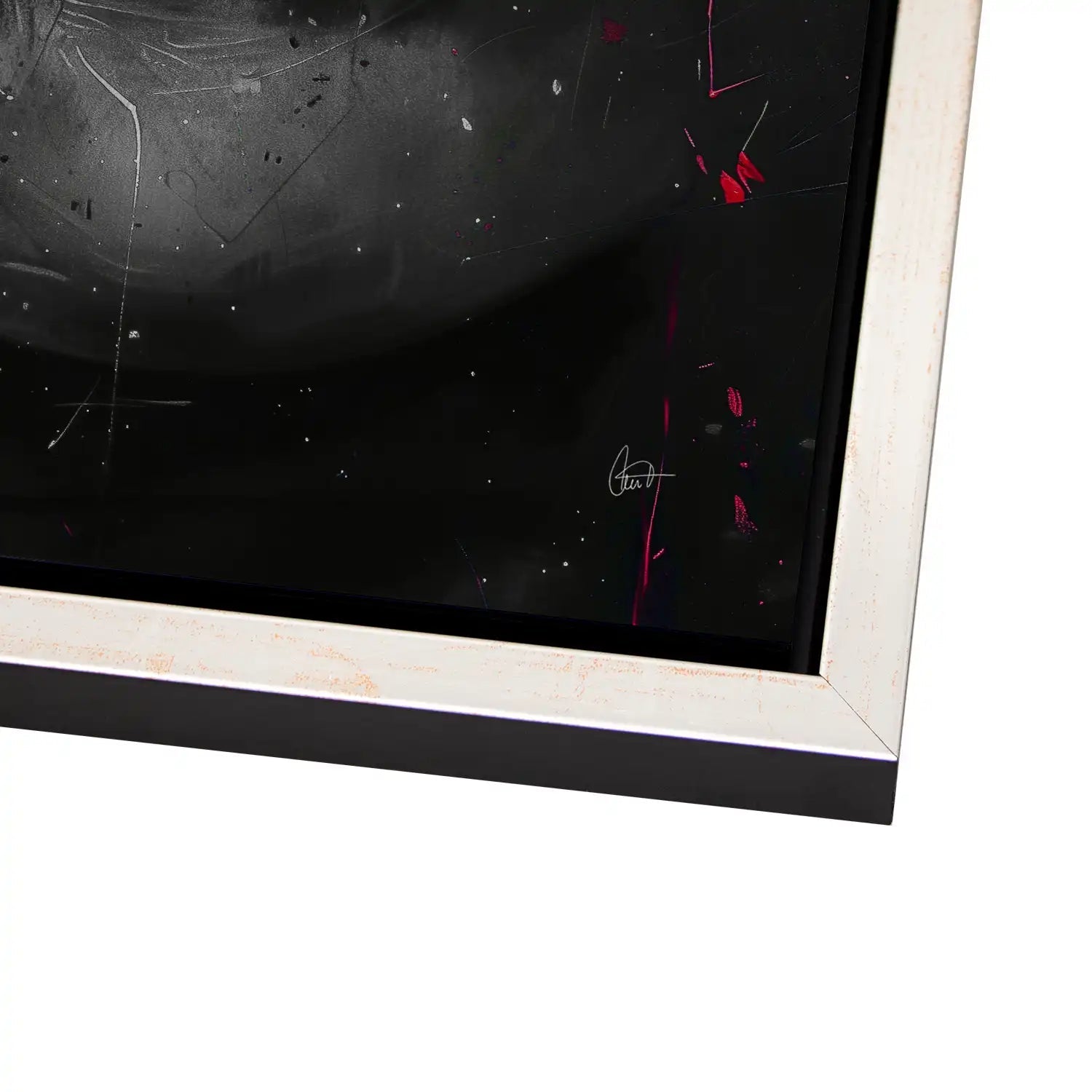 Abstrakt Red Lips AluDibond Gebürstet - AluDibond Bild Gebürstet