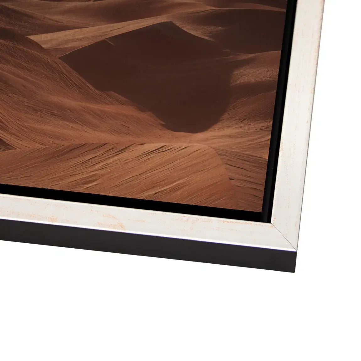 Goldene Wüste Alu Dibond Bild gebürstet