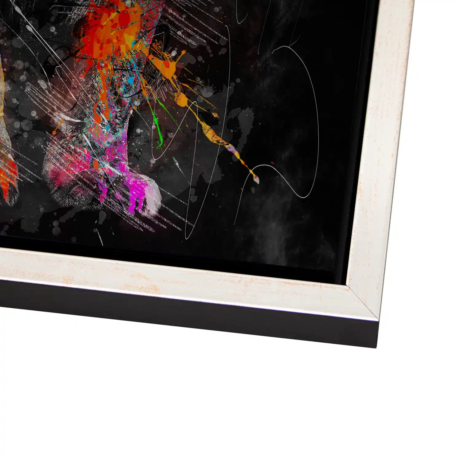 Lion Color Splash AluDibond Gebürstet - INGALERIE