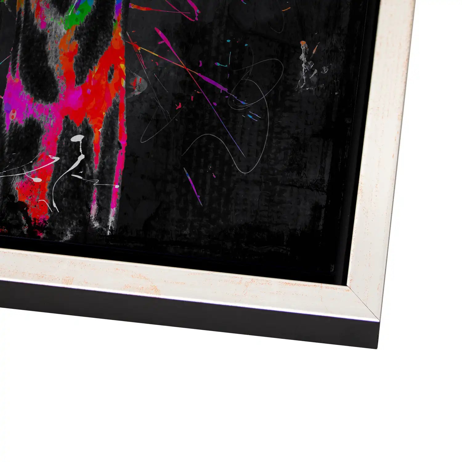 Giraffe Abstrakt Color Style AluDibond Gebürstet INGALERIE