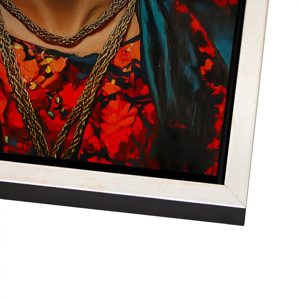 Frida Kahlo Fiery Bloom Alu Dibond Bild gebürstet INGALERIE