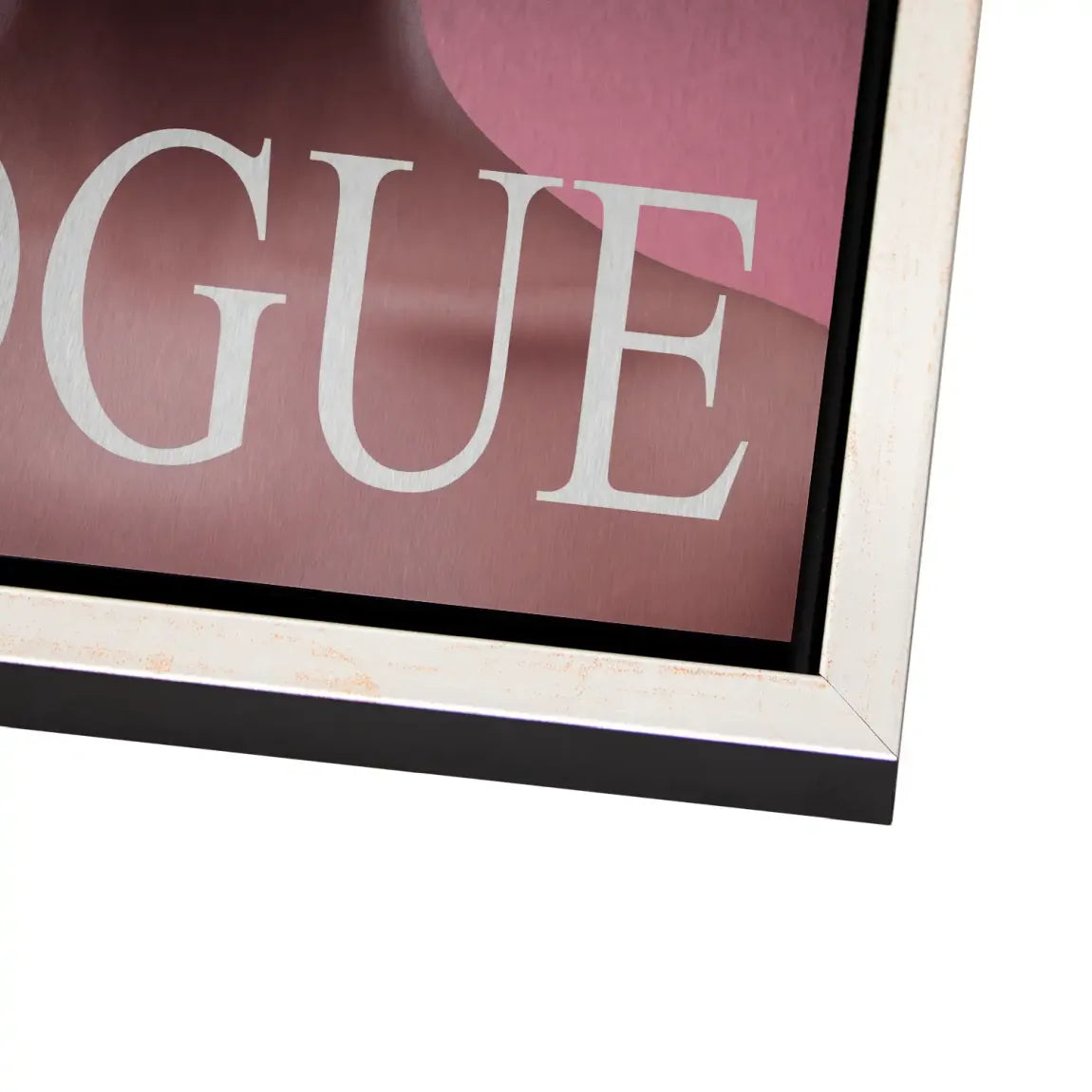 Floral Pink Vogue Alu Dibond Bild gebürstet