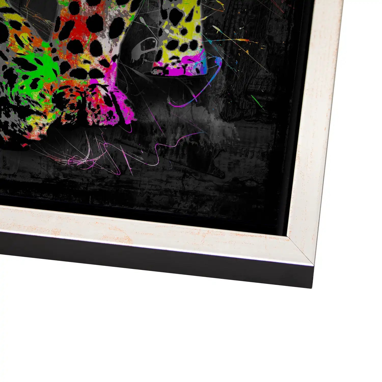 Leopard Abstrakt Color Style AluDibond Gebürstet - INGALERIE