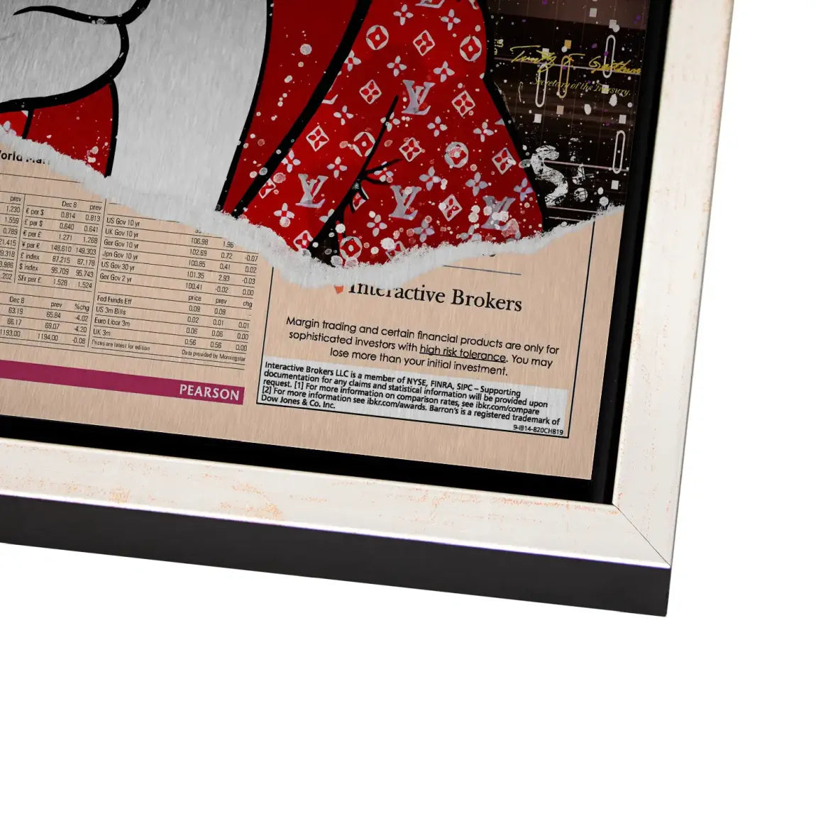 Dagobert Financial Times Alu Dibond Bild gebürstet