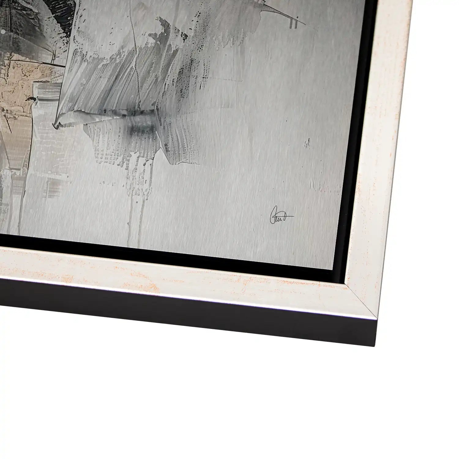 Abstrakt Nr.27 Alu Gebürstet Bild INGALERIE