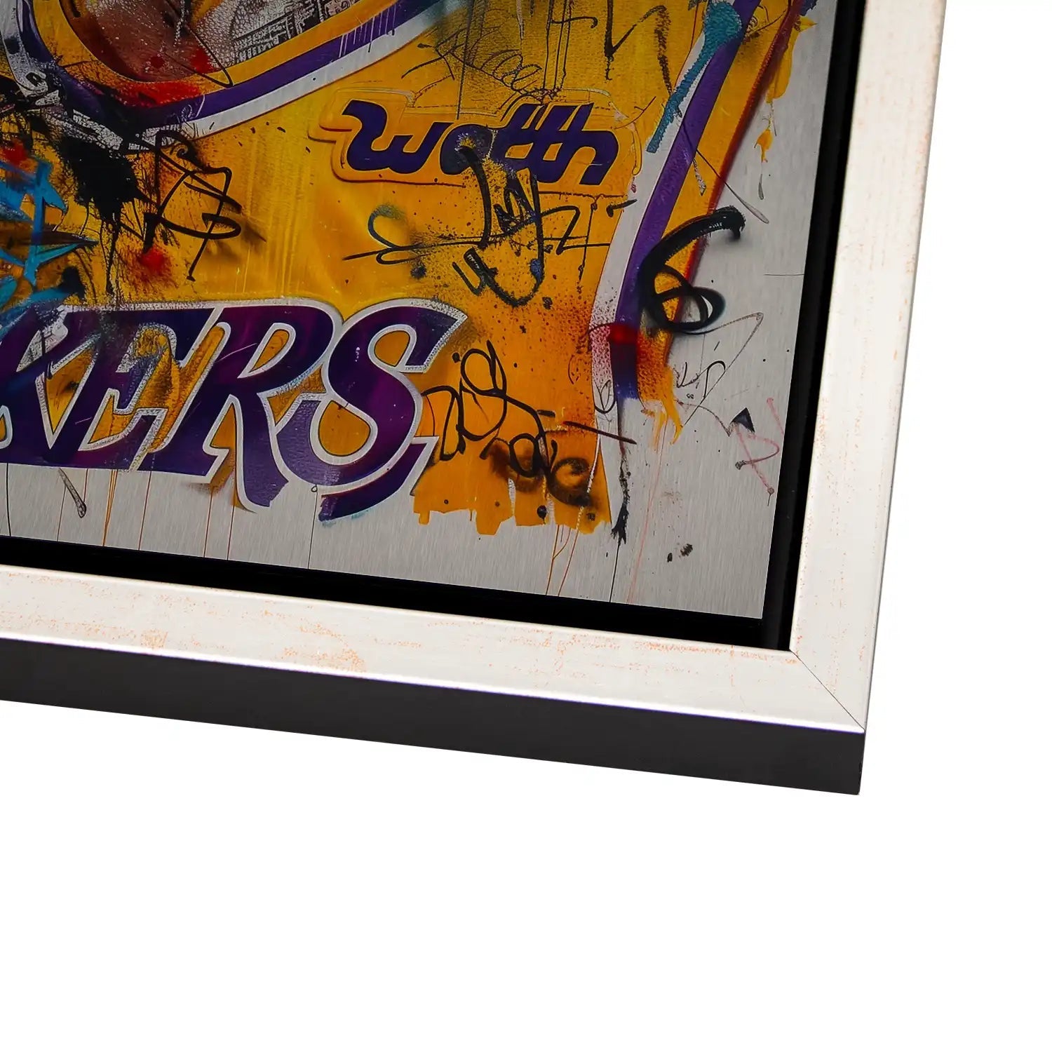 Kobe Basketball Street Art AluDibond Gebürstet - AluDibond Bild Gebürstet
