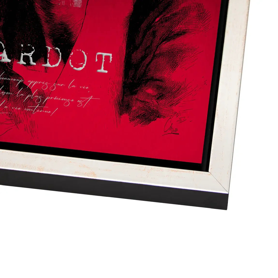 Bardot St Tropez Alu Dibond Bild gebürstet