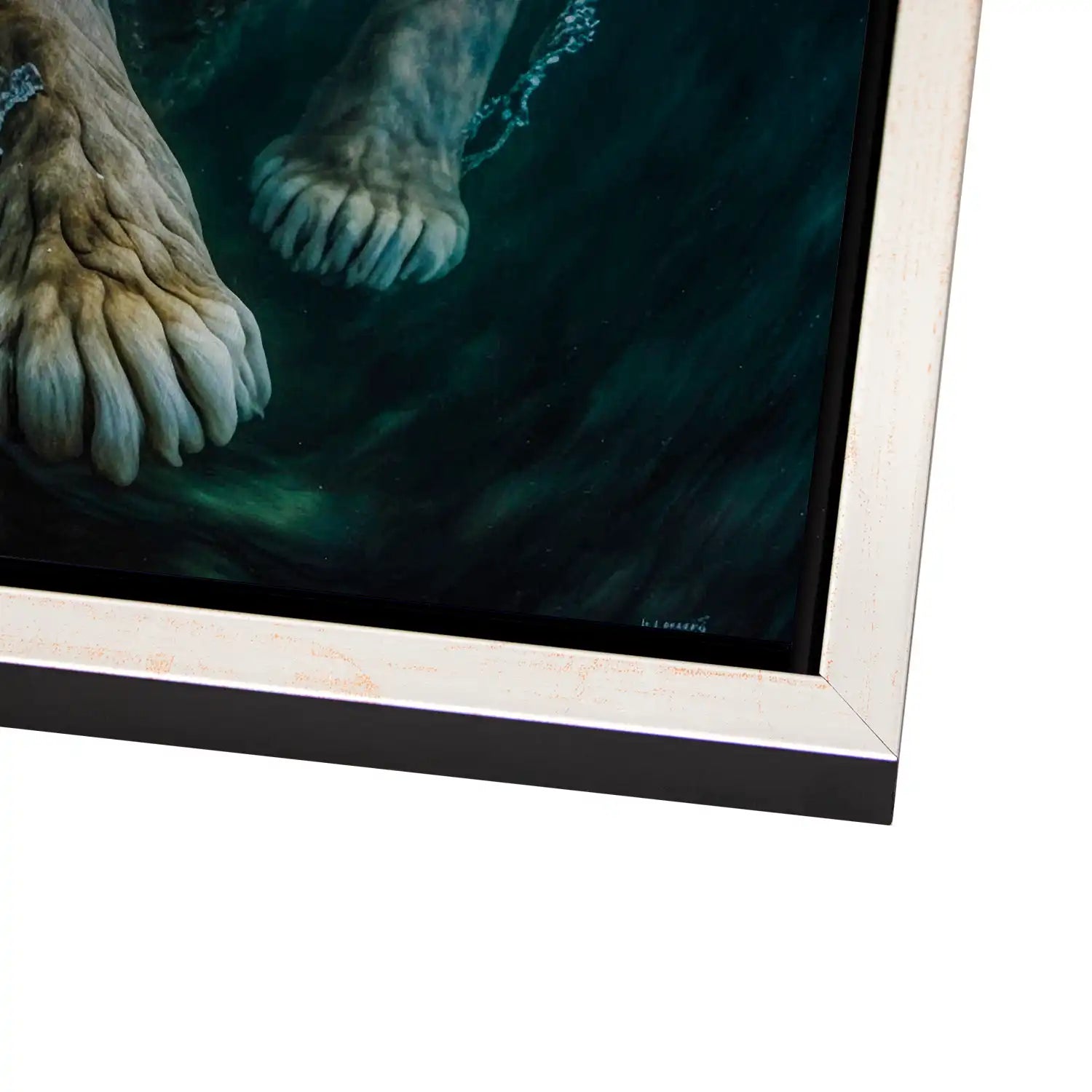 Diving Lion AluDibond Gebürstet - INGALERIE