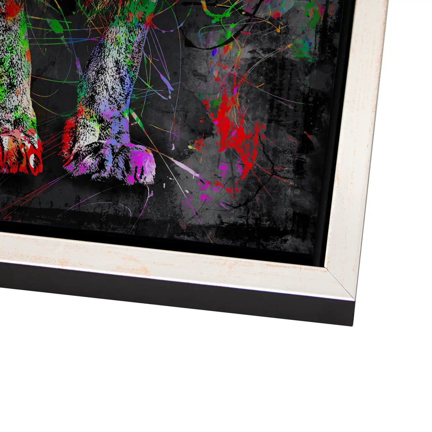 Löwe Abstrakt AluDibond Gebürstet - INGALERIE