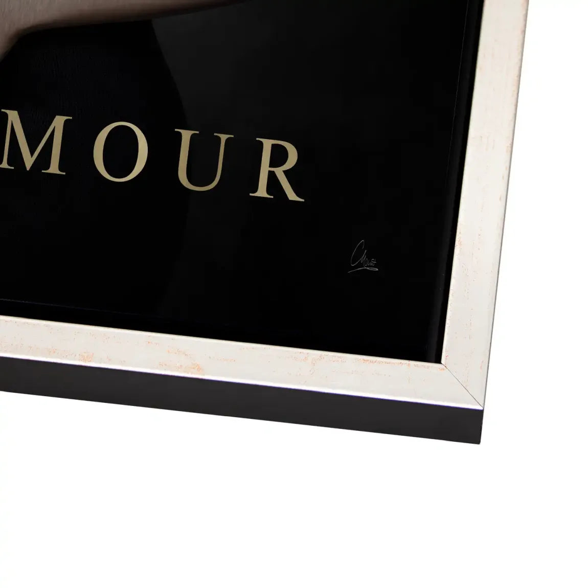 Audrey Glam Noir Alu Dibond Bild gebürstet